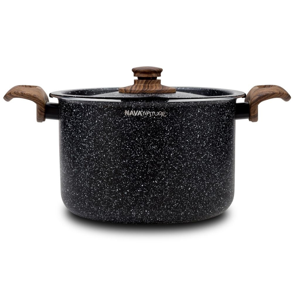 Five-layer non-stick pot for all stoves, dishwasher safe