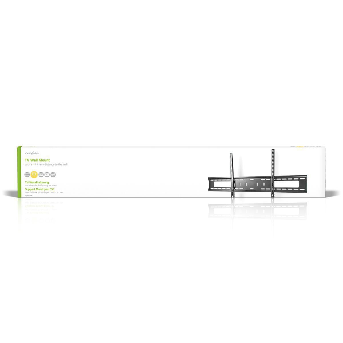Fixed TV wall mount | 60-100 " | Maximum screen weight supported: 75 kg | Minimum wall distance: 30.5 mm | Metal / Steel | Black