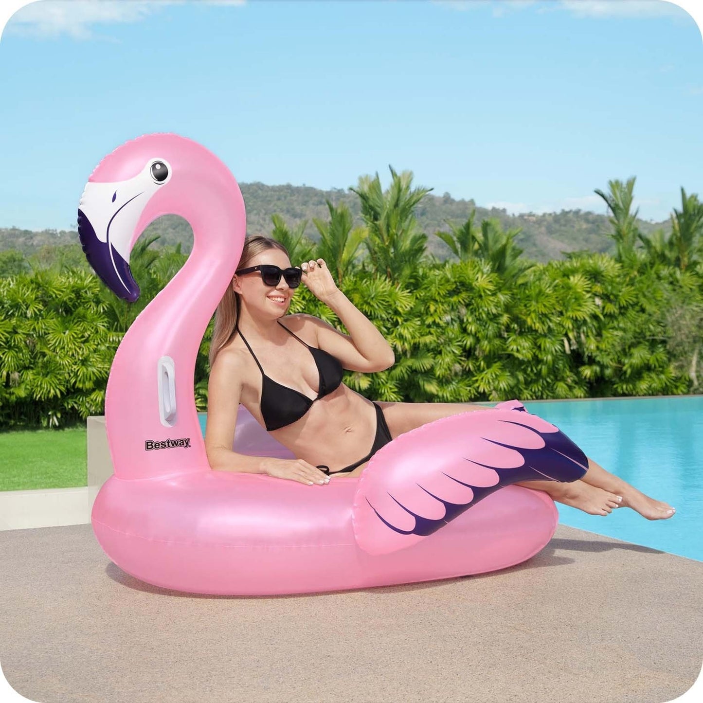 Flamingo inflatable mattress 153 x 143 cm Bestway 41475