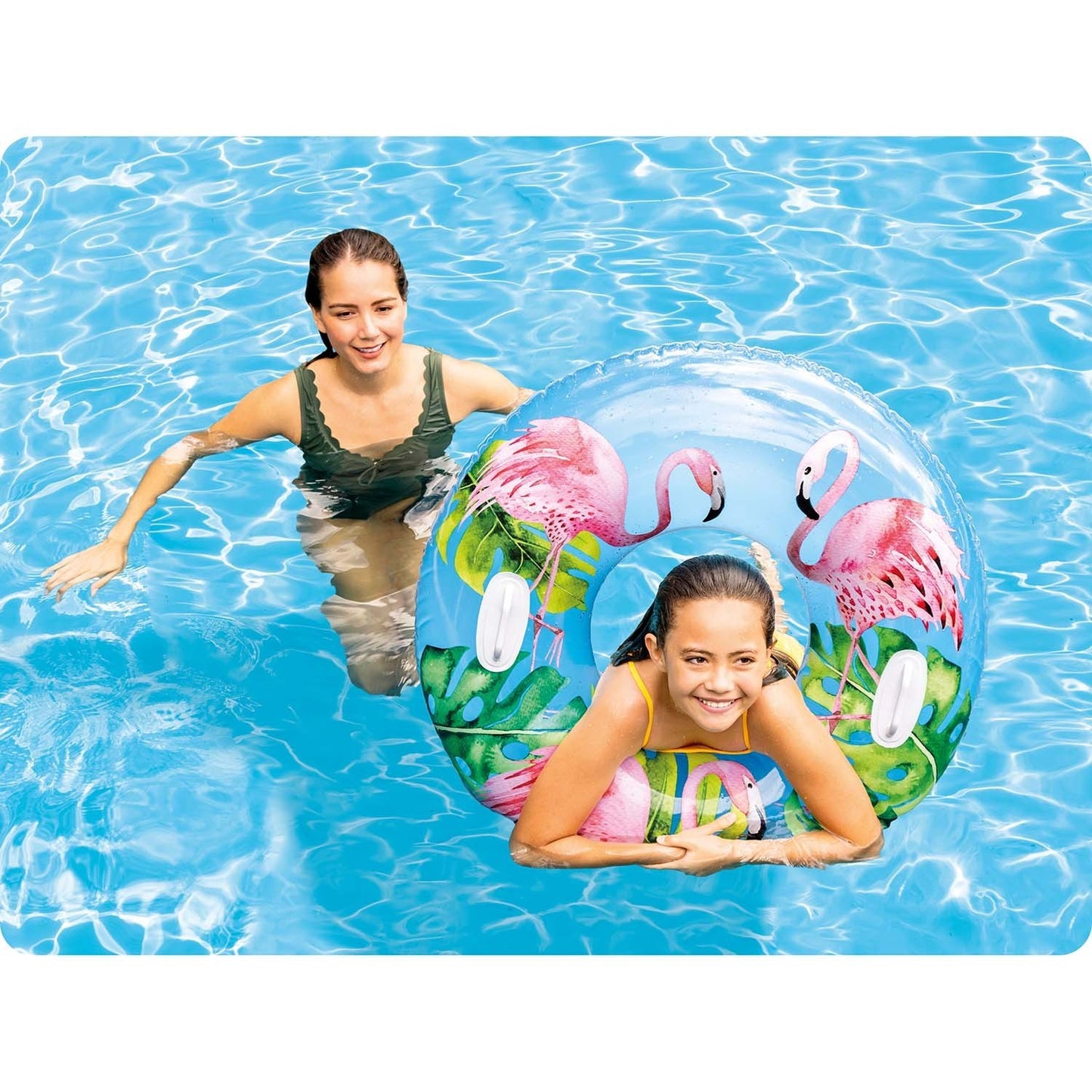 Flamingo swimming ring 97 cm XL INTEX 58263