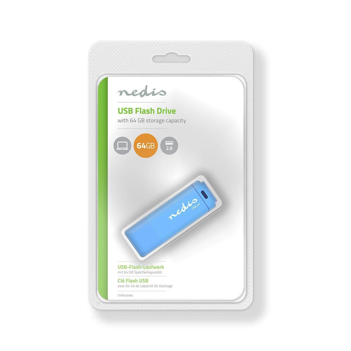 Flash Drive | 64 GB | USB Type-A | Read speed: 12 MB/s | Write speed: 3 MB/s