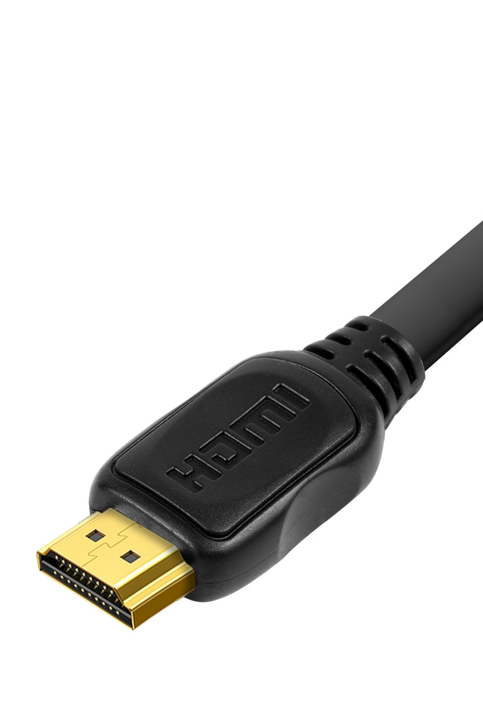 Flat HDMI to HDMI Cable 4K, 2m - Black