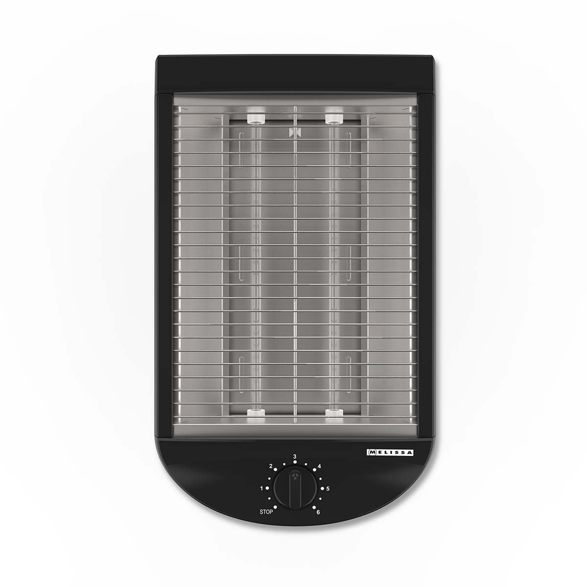 Flat Toaster, 600W, Timer, Removable Crumb Tray, Black