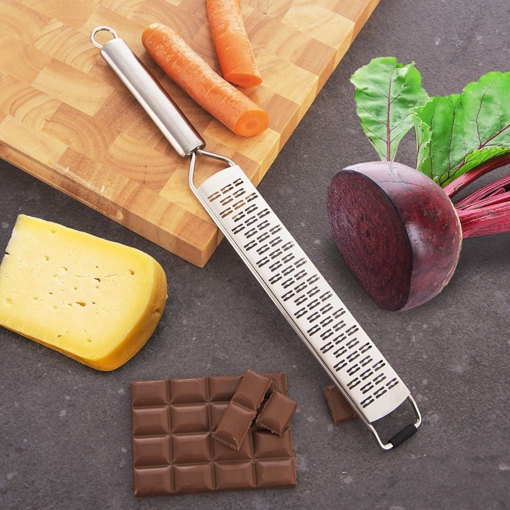 Flat grater 38 cm - Stainless steel, dishwasher safe