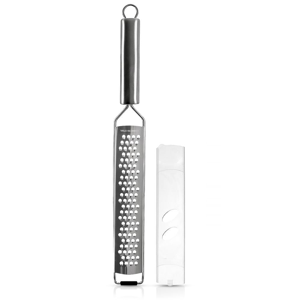 Flat grater 38 cm - Stainless steel for root vegetables & cheese