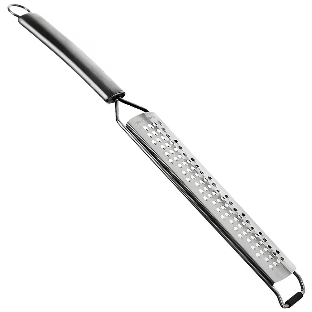 Flat grater 38 cm - Stainless steel for root vegetables & cheese