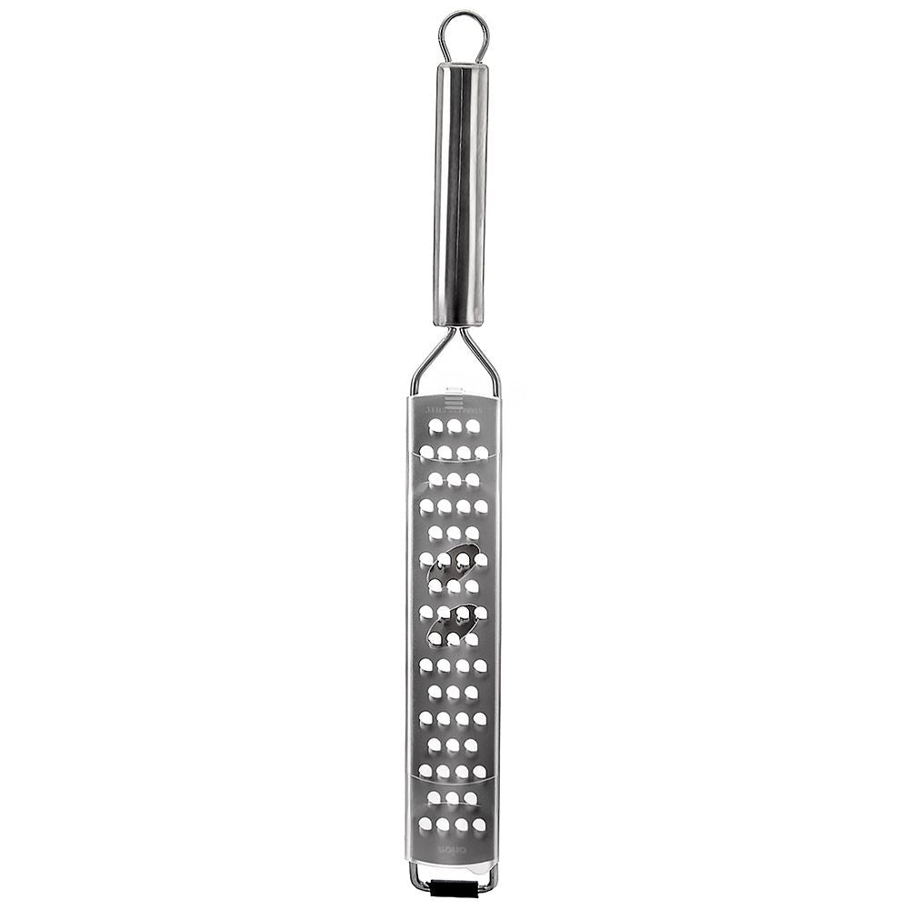 Flat grater 38 cm - Stainless steel for root vegetables & cheese