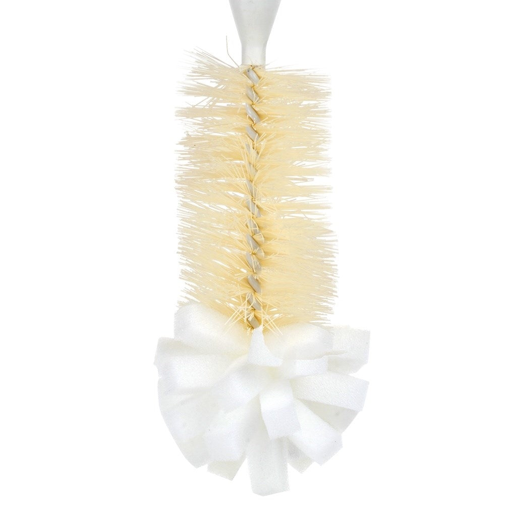 Flexible cleaning brush for bottle necks and baby bottles