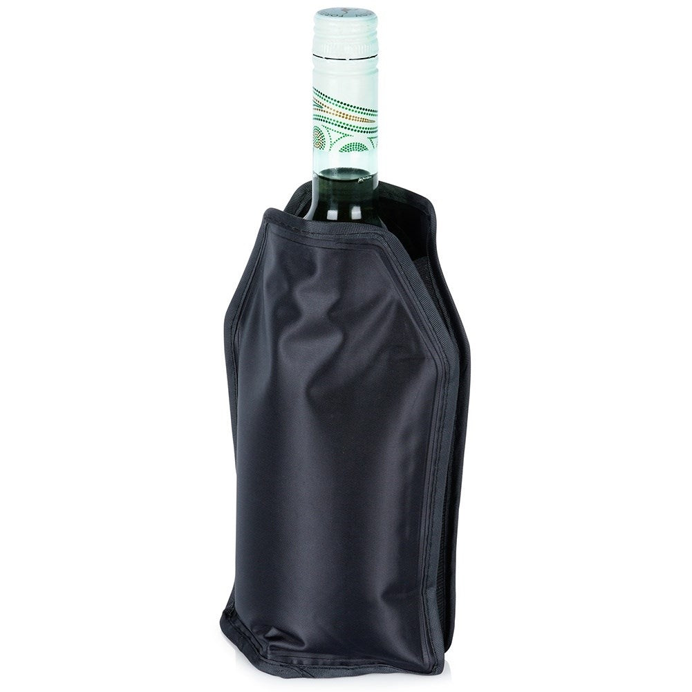 Flexible cooling protection for wine and champagne bottles