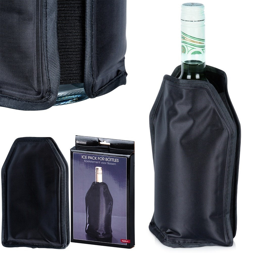 Flexible cooling protection for wine and champagne bottles