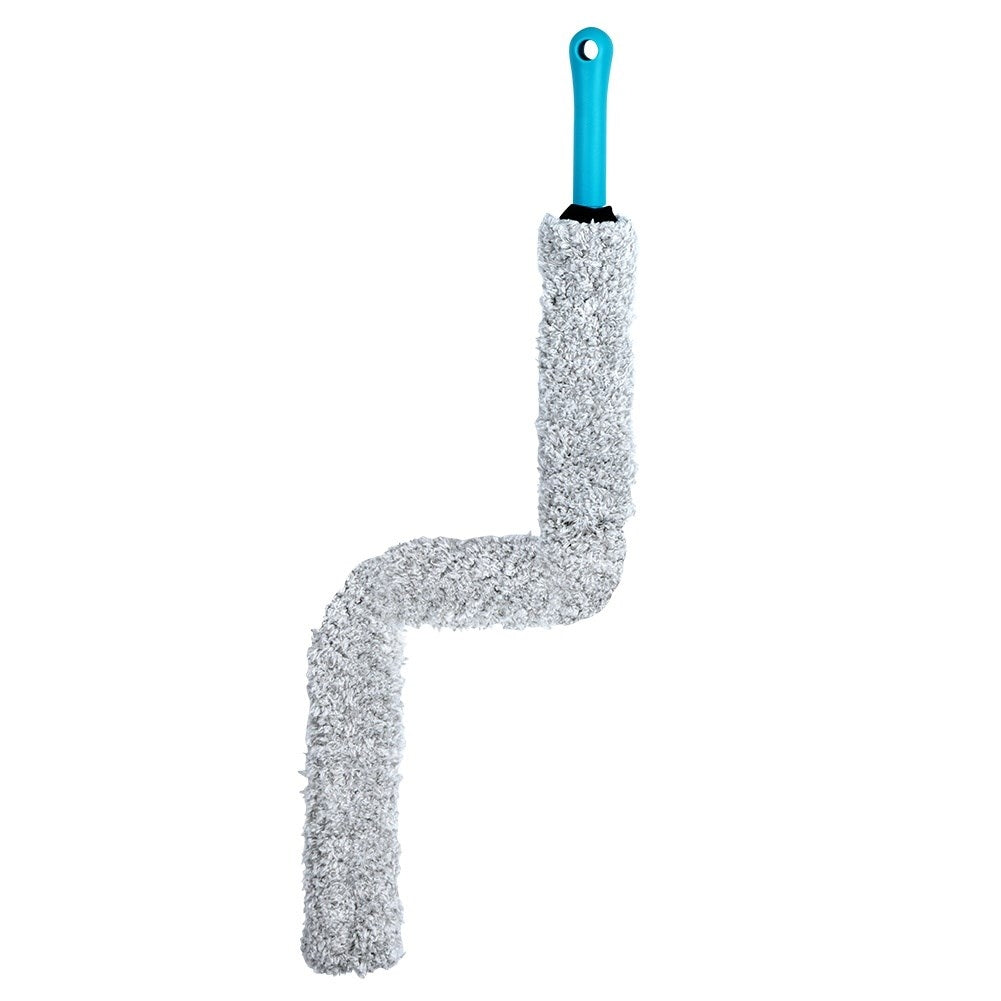 Flexible element brush with antistatic bristles for easy cleaning
