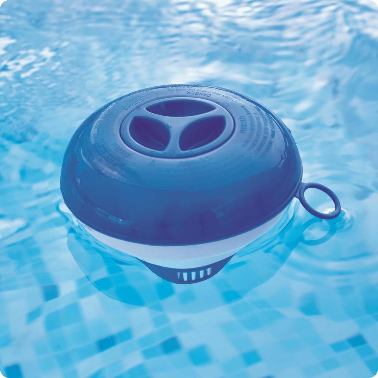 Floating dispenser for chemicals + 0.5 kg of multifunctional tablets