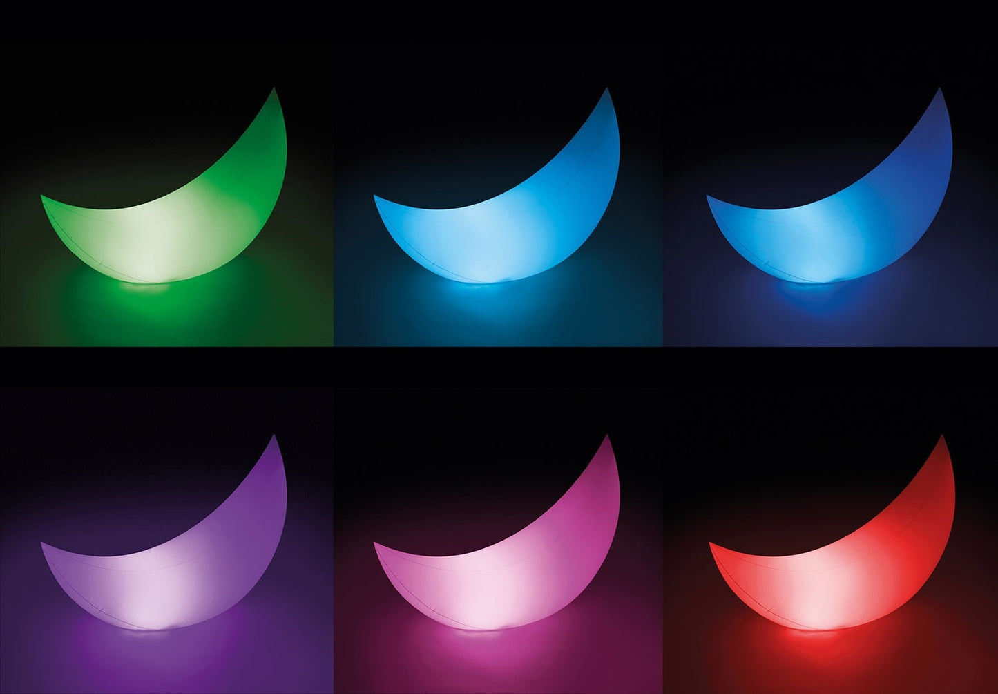 Floating inflatable pool lamp Moon LED 135 x 89 x 43 cm INTEX 68693