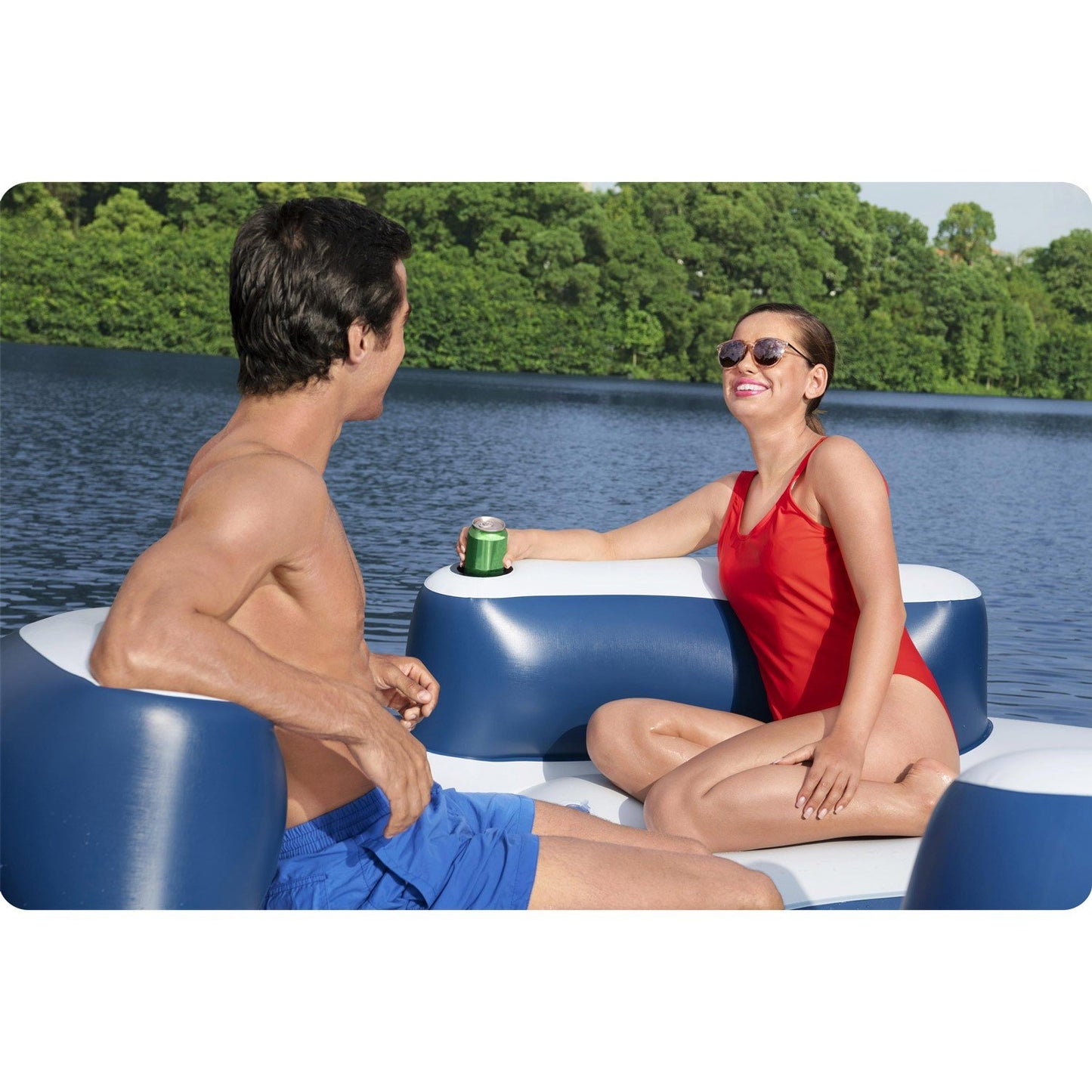 Floating island Lazy Dayz Bestway 43536 mattress