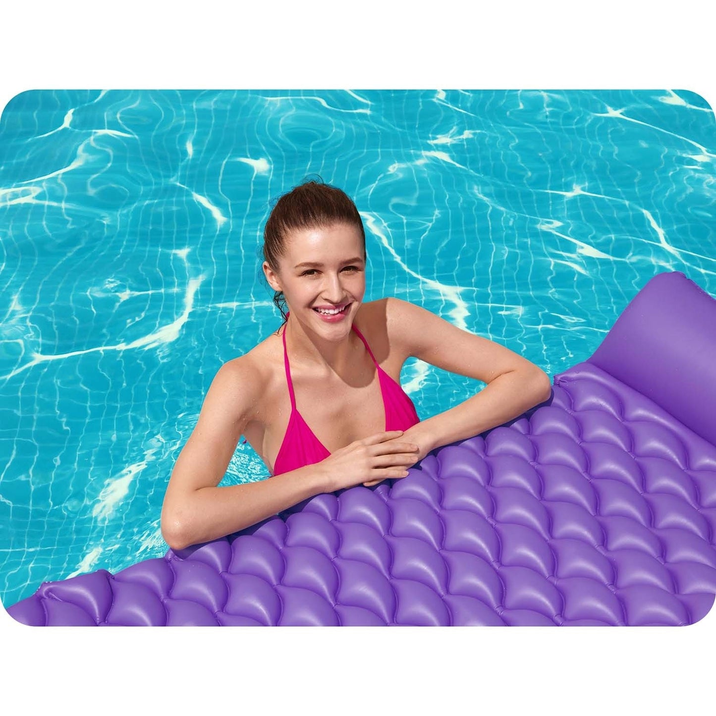 Float n Roll beach mattress 213 x 86 cm Bestway 44020 blue