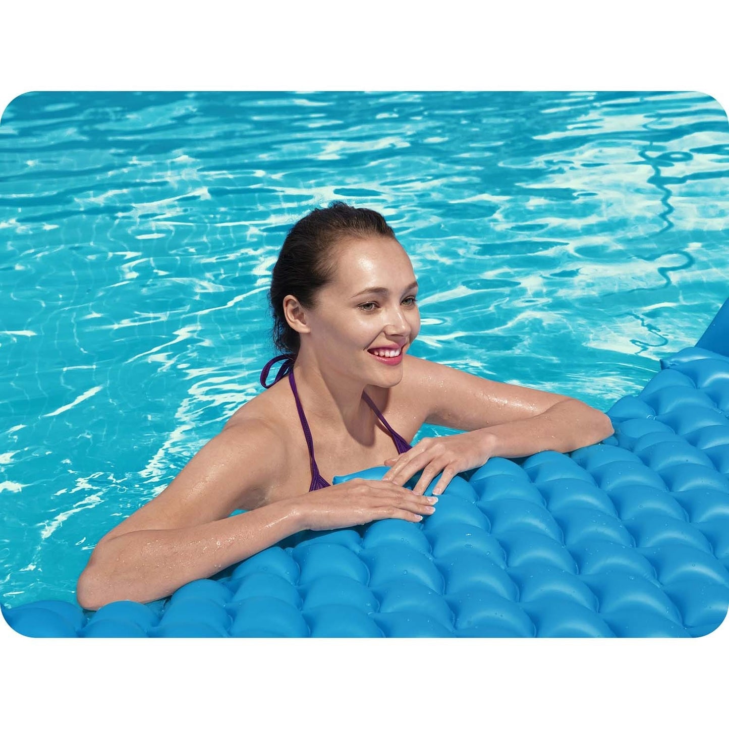 Float n Roll beach mattress 213 x 86 cm Bestway 44020 purple