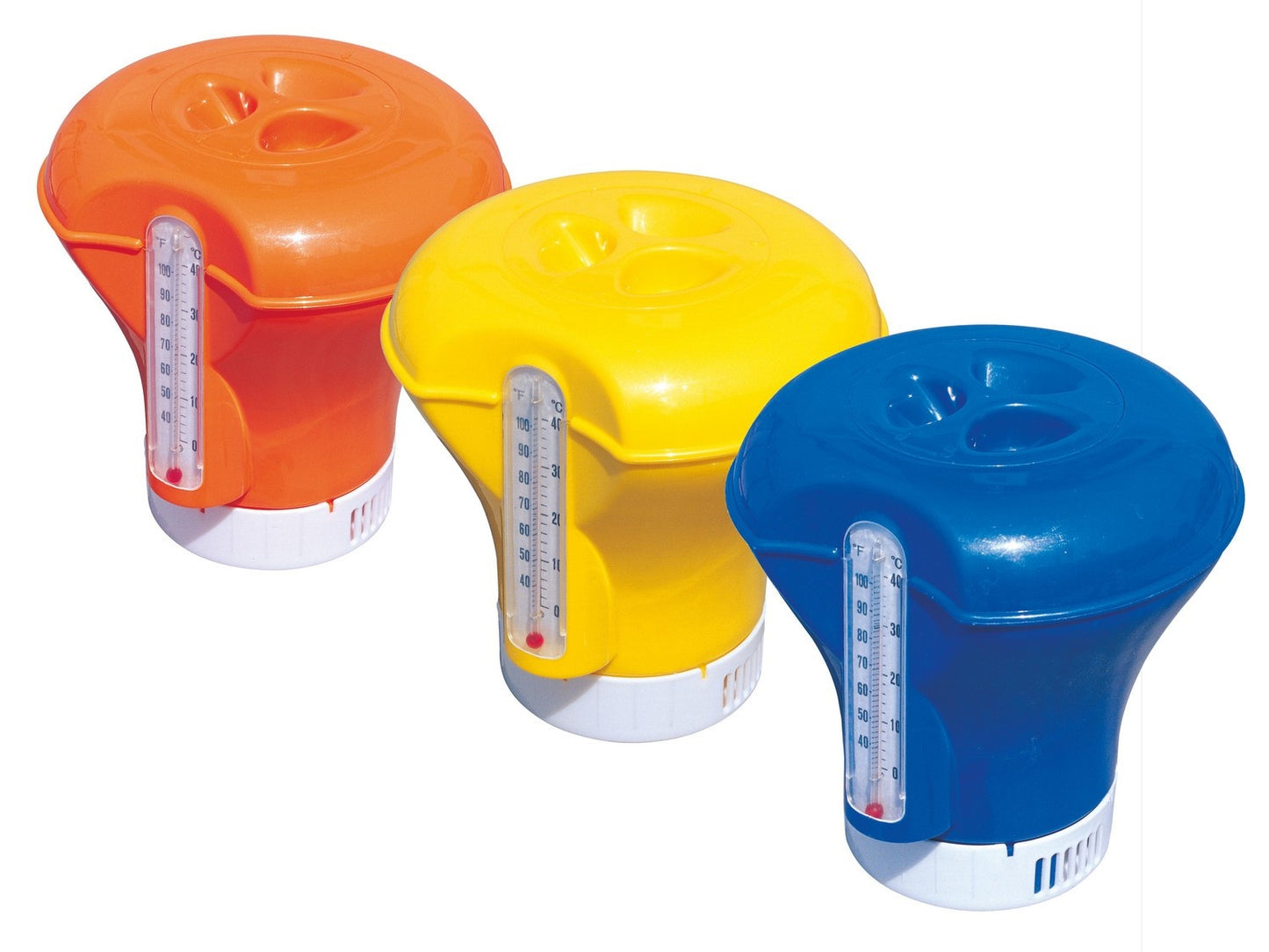 Float, pool chemicals dispenser with thermometer - Bestway 58209 blue