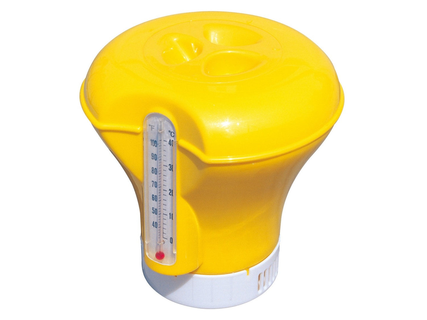 Float, pool chemicals dispenser with thermometer - Bestway 58209 orange