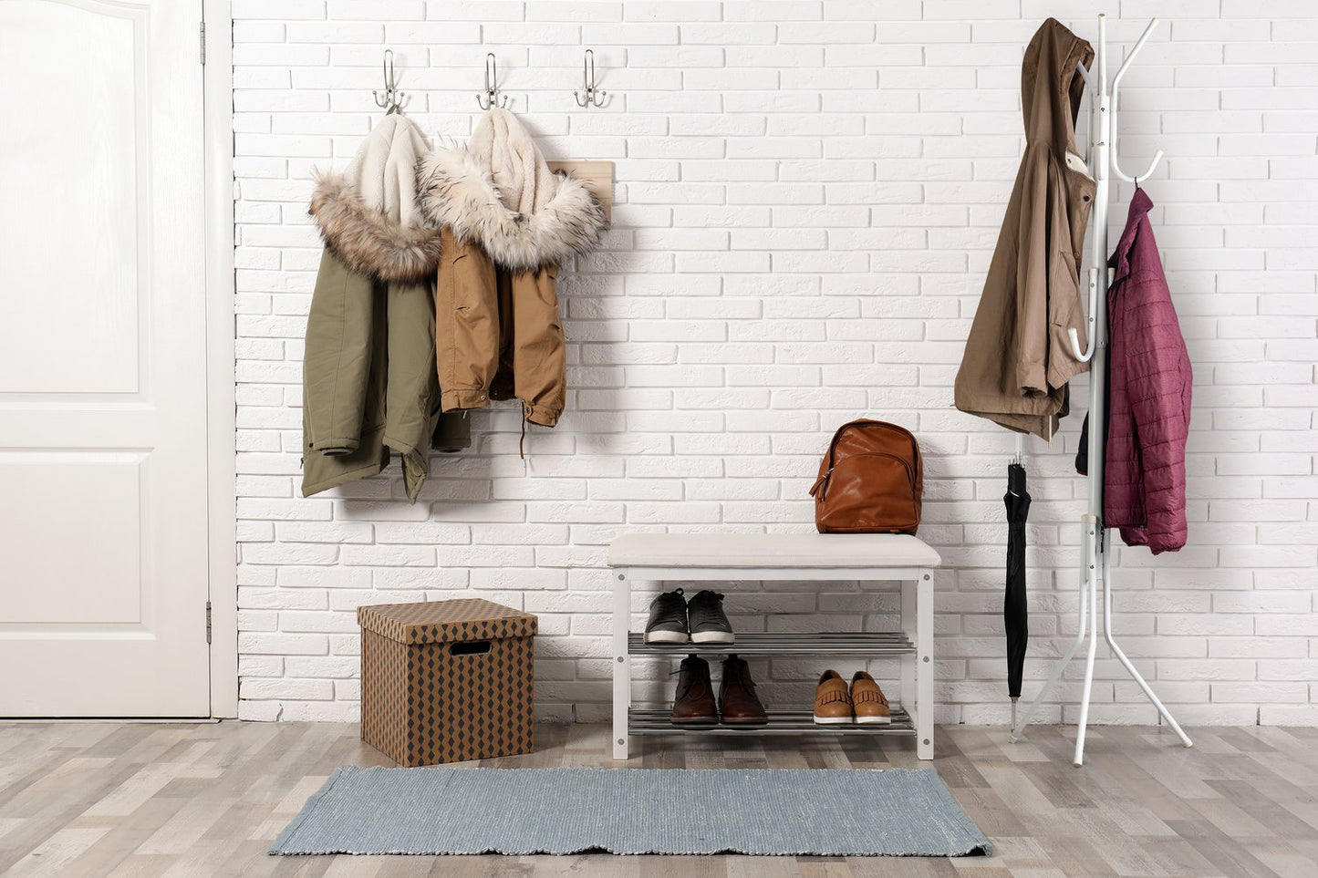 Floor Standing Clothes Rack Clothing Jackets Rack