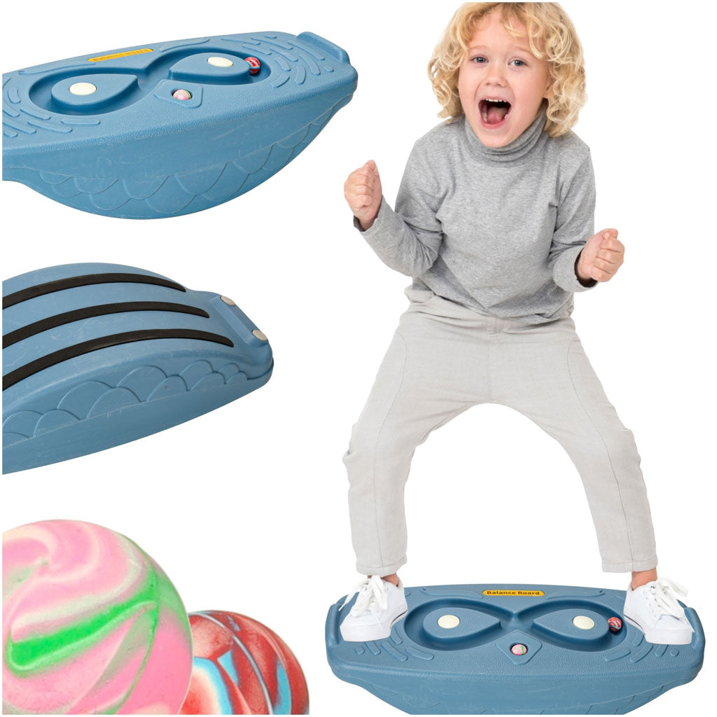 Floor balancing balance board navy blue