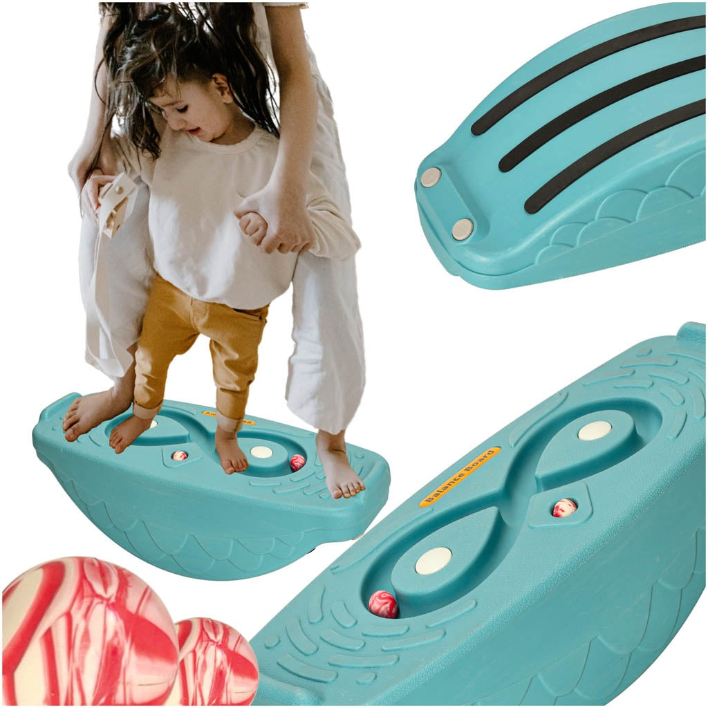 Floor balancing balance board turquoise