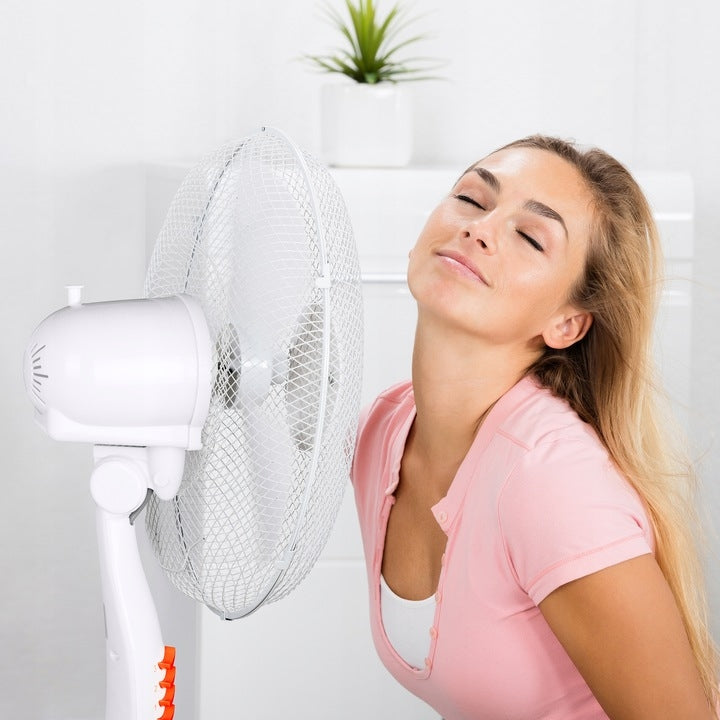 Floor fan adjustable times 45W - white