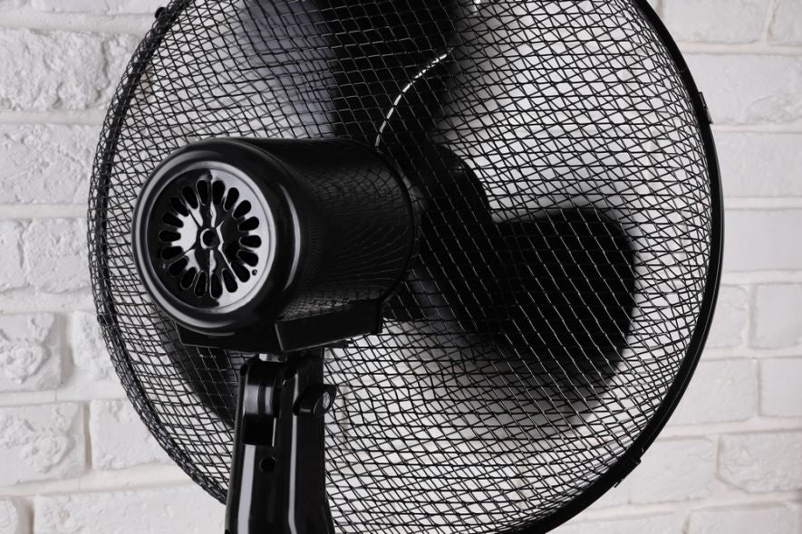Floor fan with remote control, time adjustment 45W