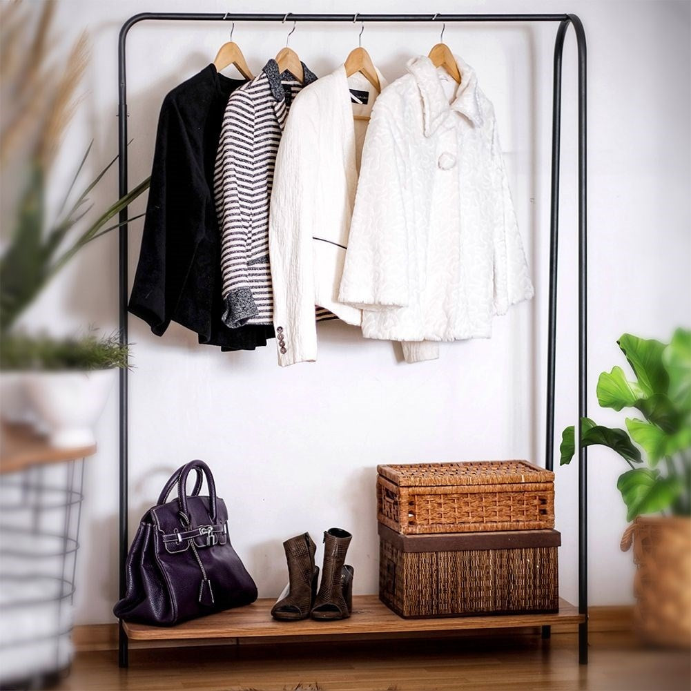 Floor hanger with shoe shelf for home and office