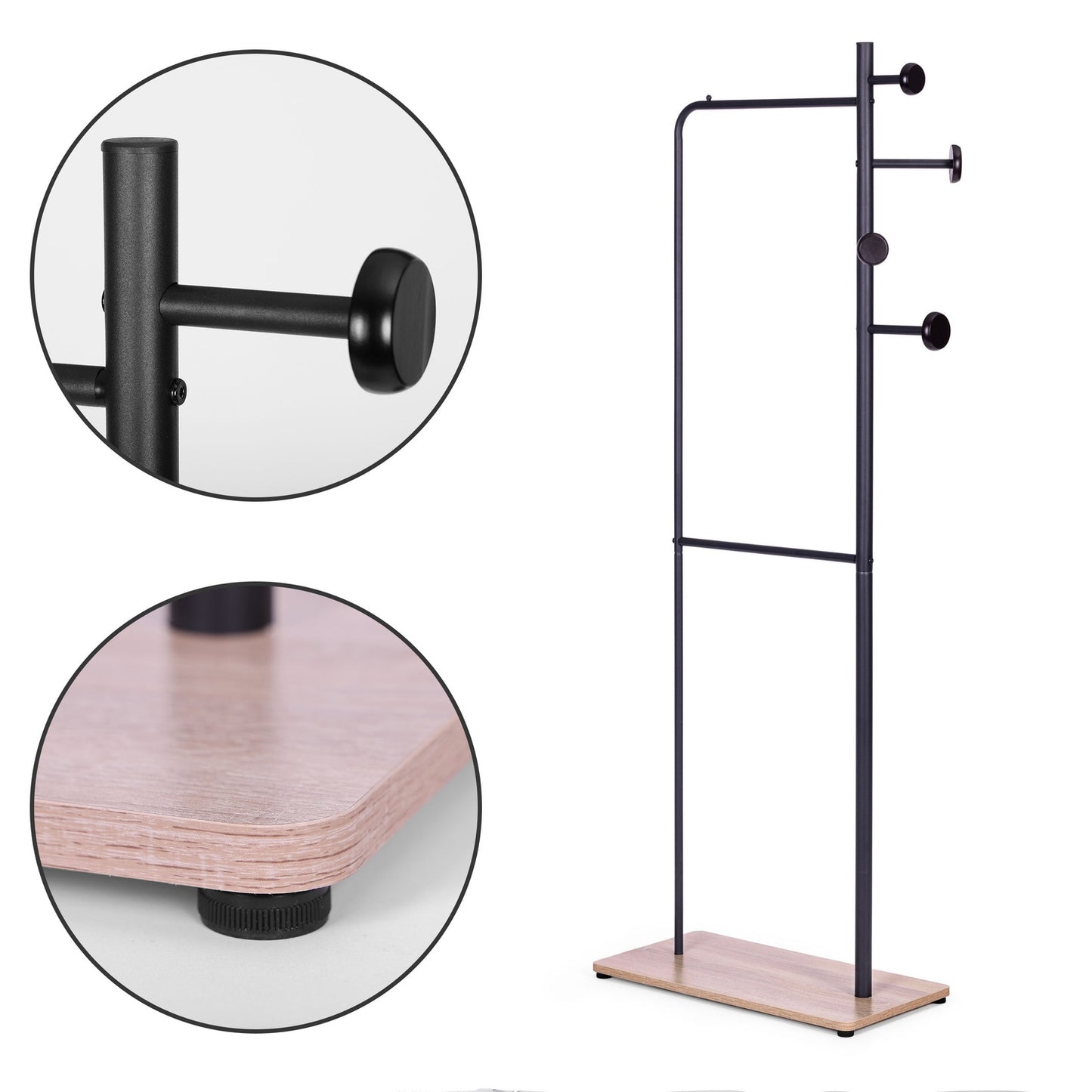 Floor standing clothes rack, shoe shelf