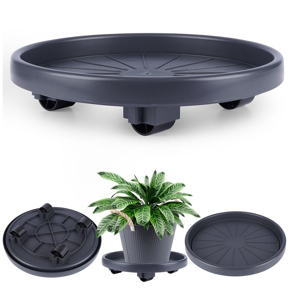 Flower pot on wheels - easy to move, durable material