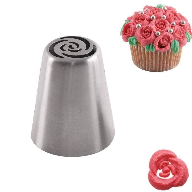 Flower-shaped tulle in stainless steel for cake decoration