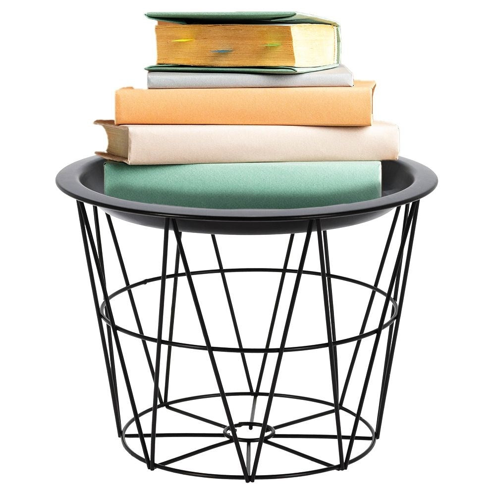 Flower stand with removable tray in industrial loft style