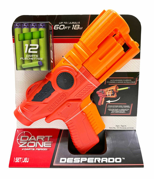 Foam Dart Blaster, Auto-Advance Barrel, 12 Darts Included
