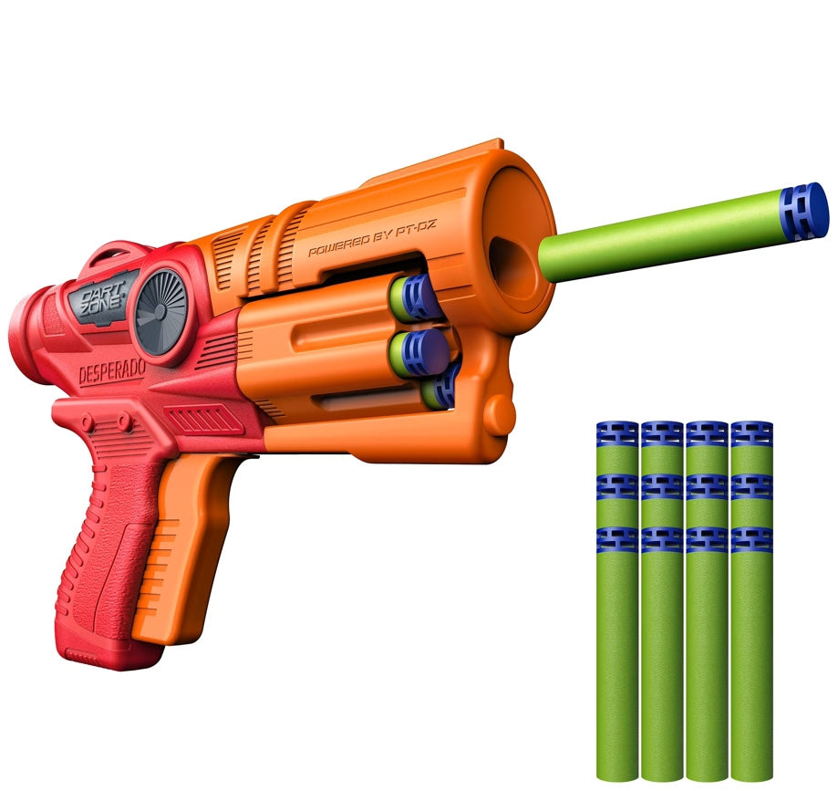 Foam Dart Blaster, Auto-Advance Barrel, 12 Darts Included
