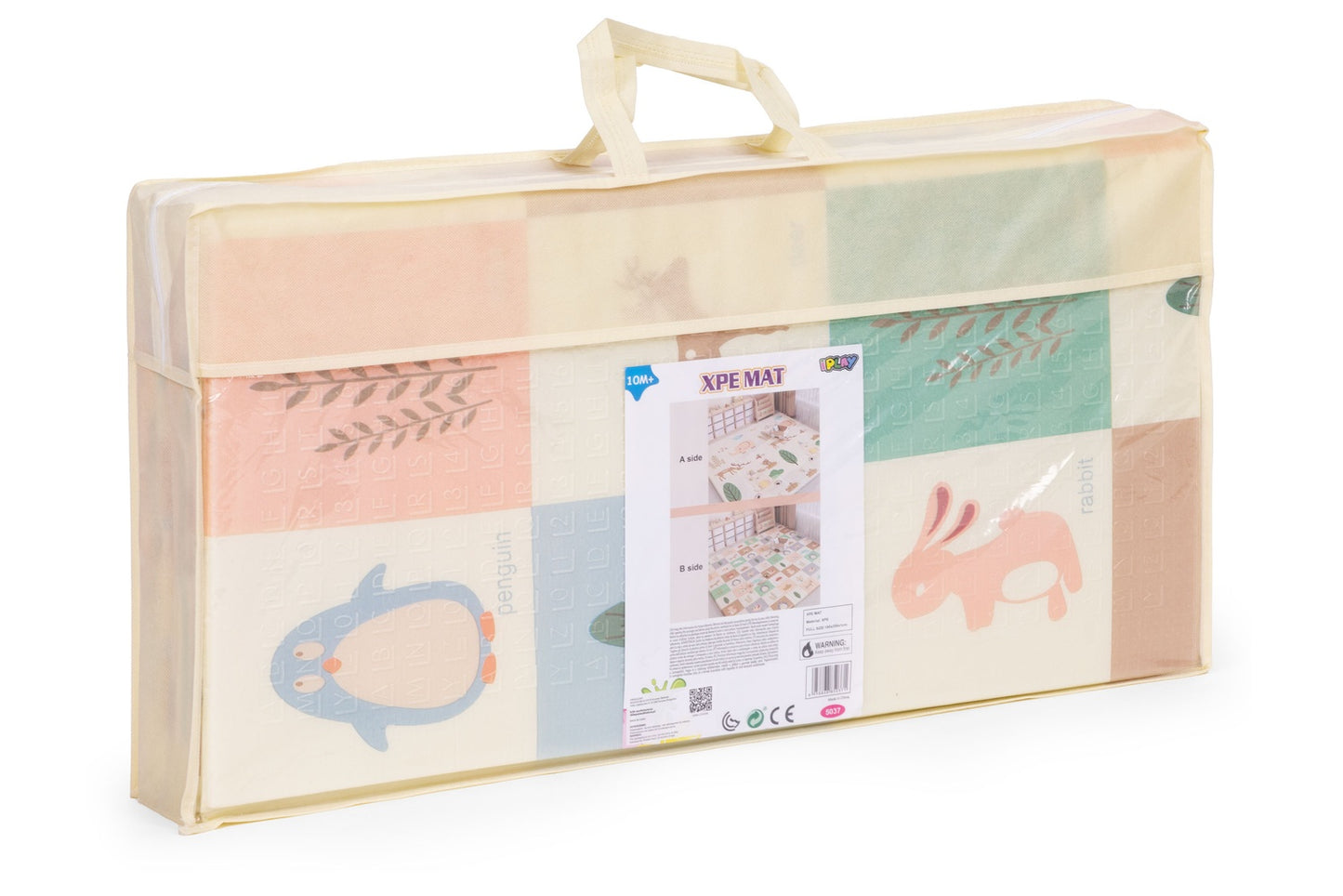 Foam Play Mat 200x150 cm, Double-Sided, Foldable