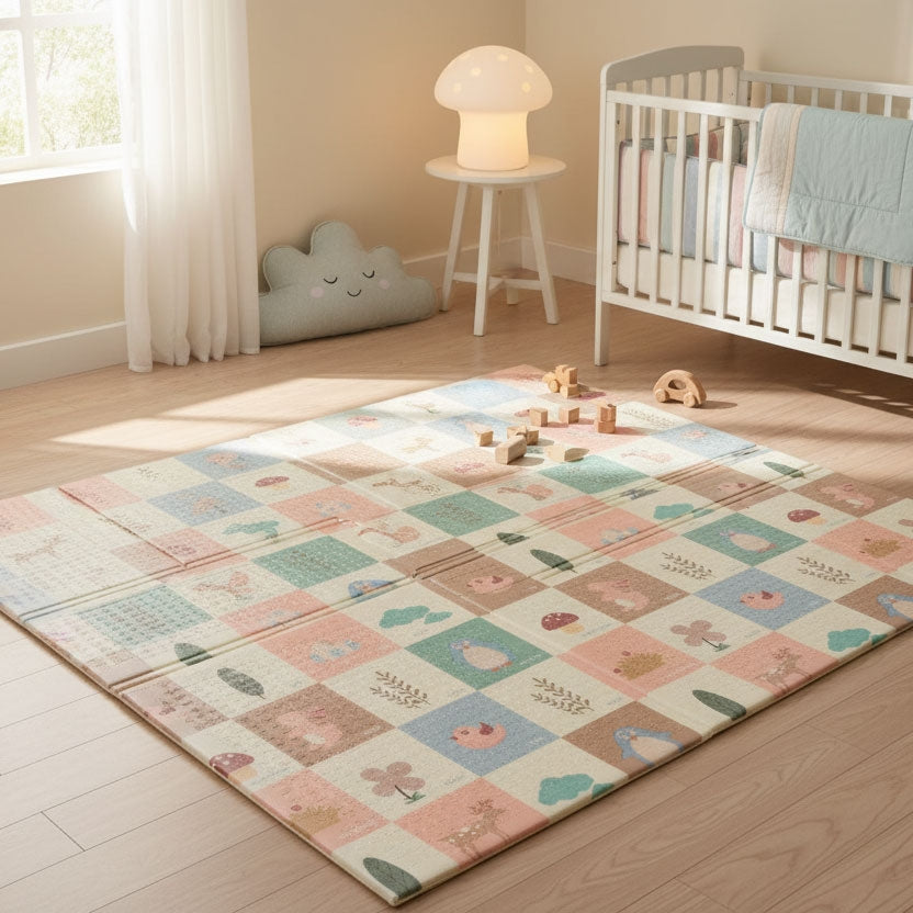 Foam Play Mat 200x150 cm, Double-Sided, Foldable