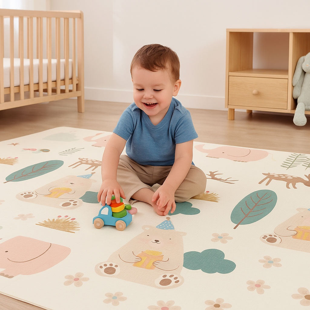 Foam Play Mat 200x150 cm, Double-Sided, Foldable