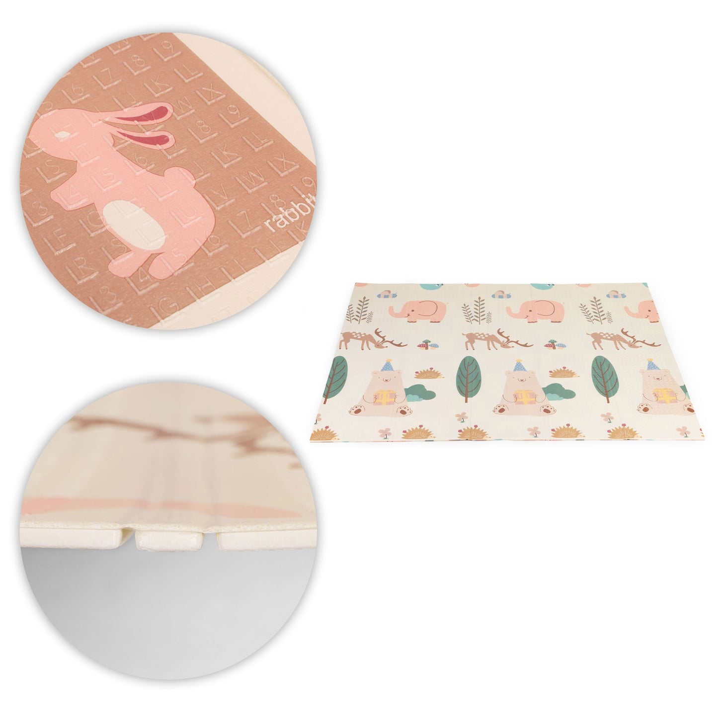 Foam Play Mat 200x180 cm – Double-Sided, Foldable