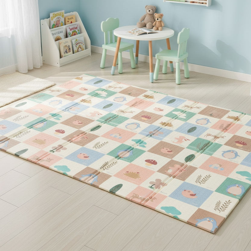 Foam Play Mat 200x180 cm – Double-Sided, Foldable