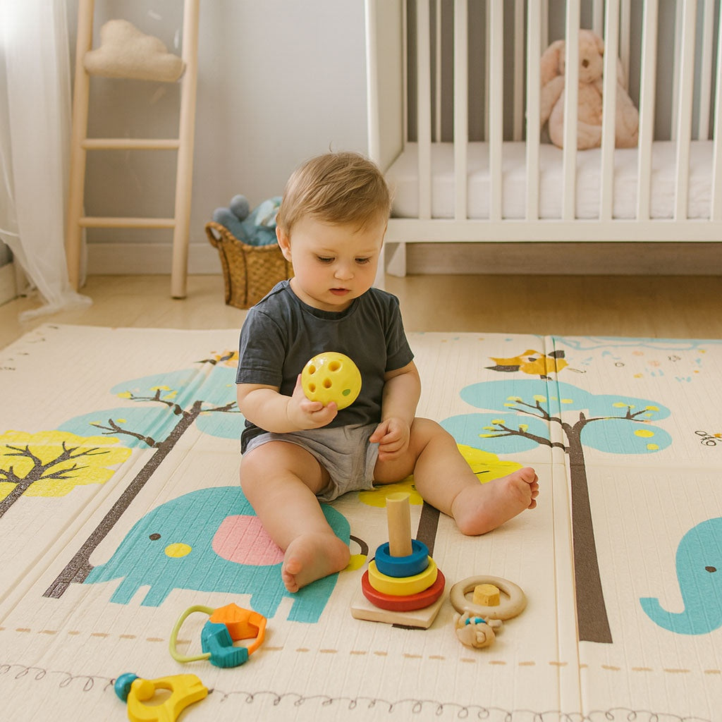 Foam Play Mat for Kids, 200x150 cm, Foldable & Educational