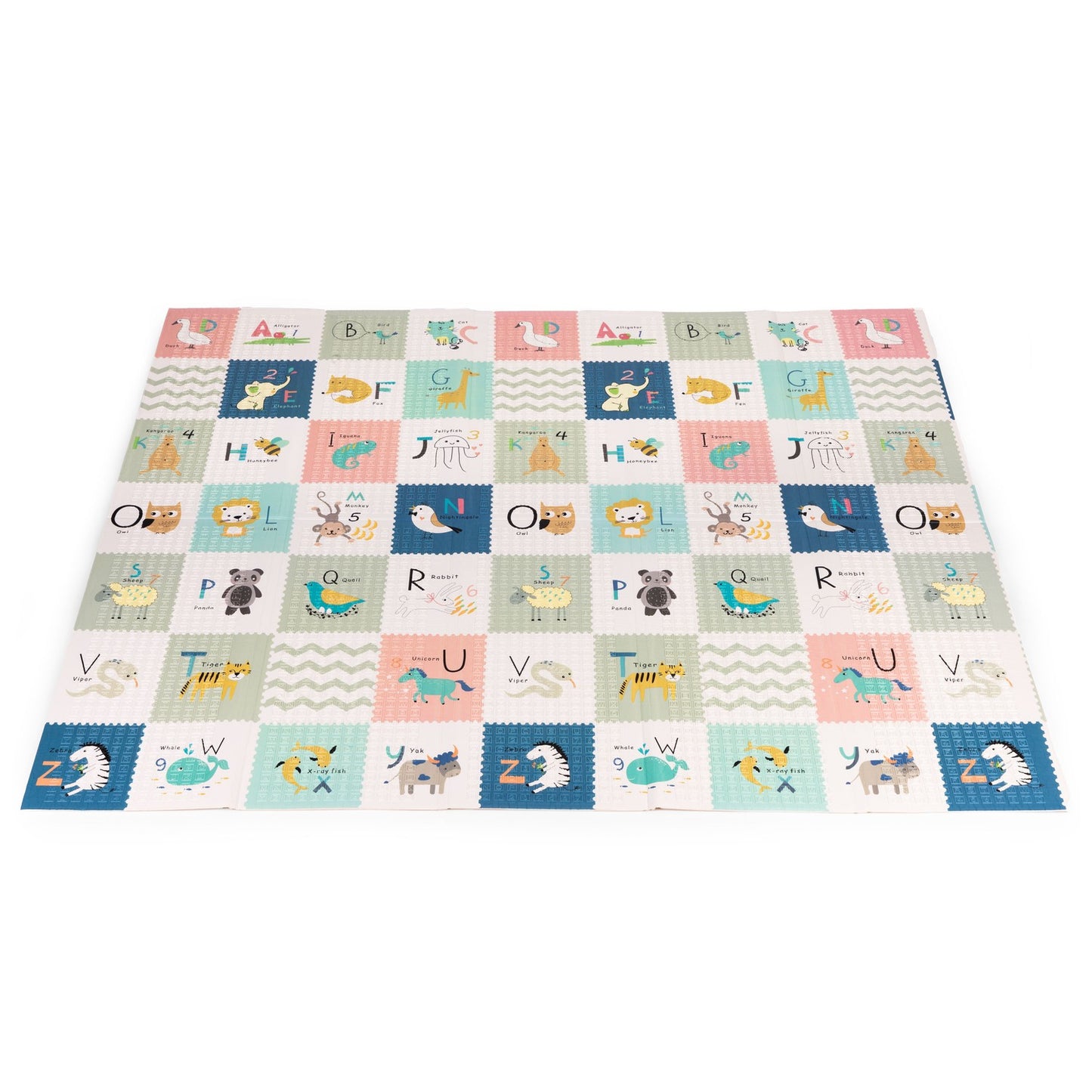 Foam Play Mat for Kids 200x180 cm, Foldable & Educational