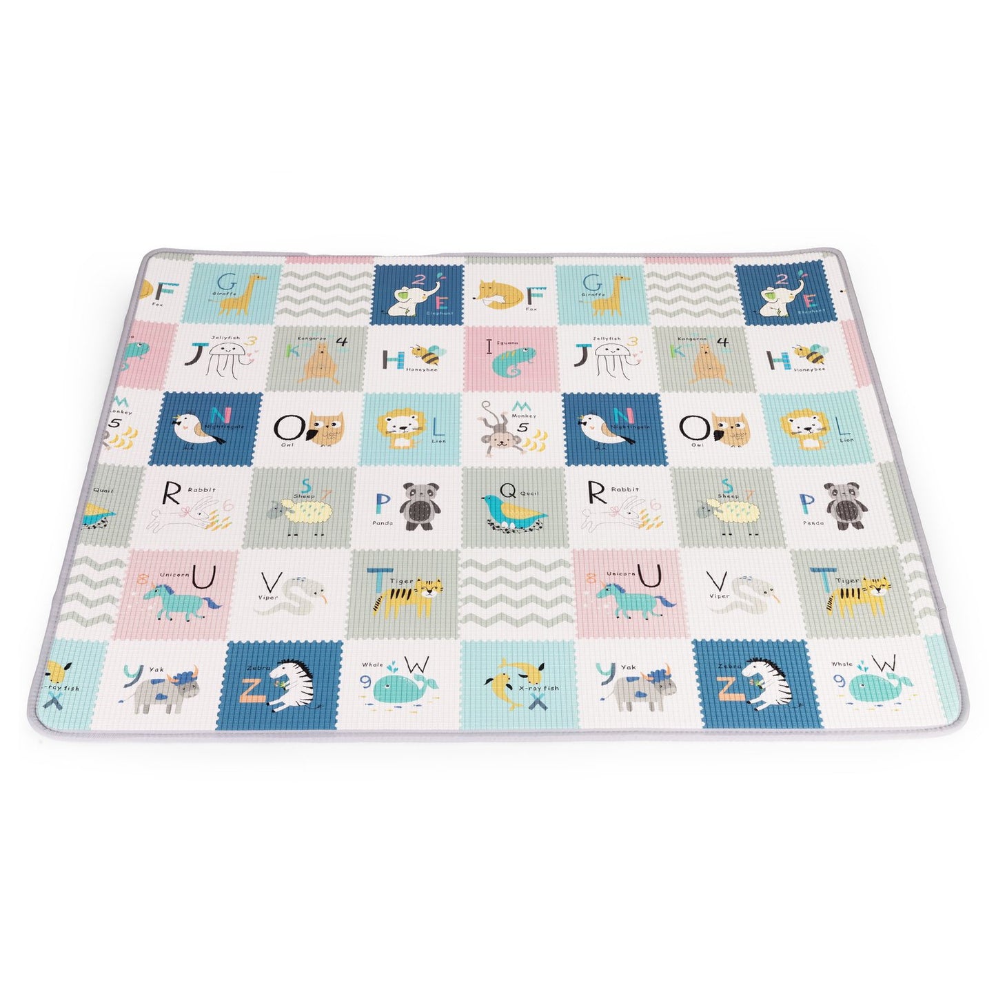 Foam Play Mat for Kids, Educational Double-Sided Alphabet