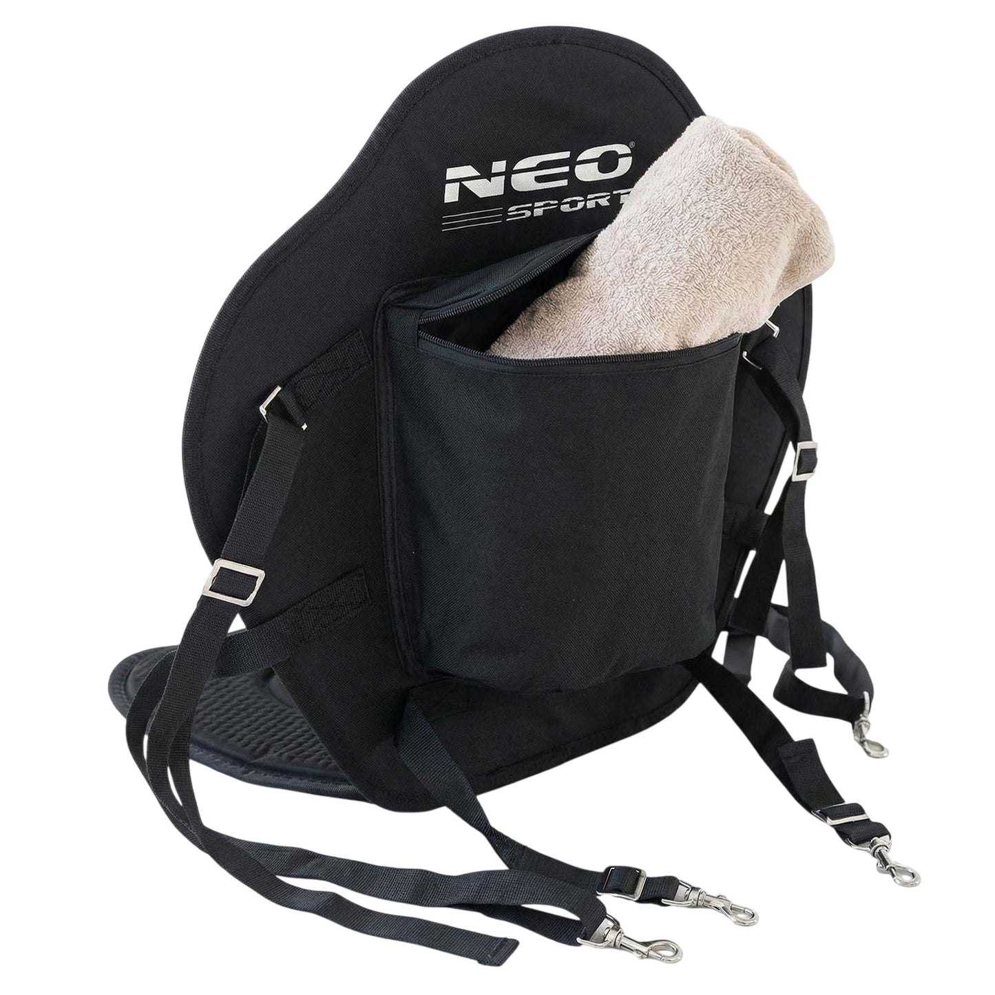 Foam Seat for SUP Board, Black, Adjustable Straps