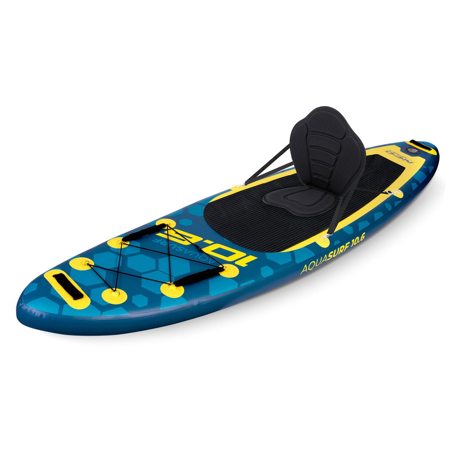 Foam Seat for SUP Board, Black, Adjustable Straps