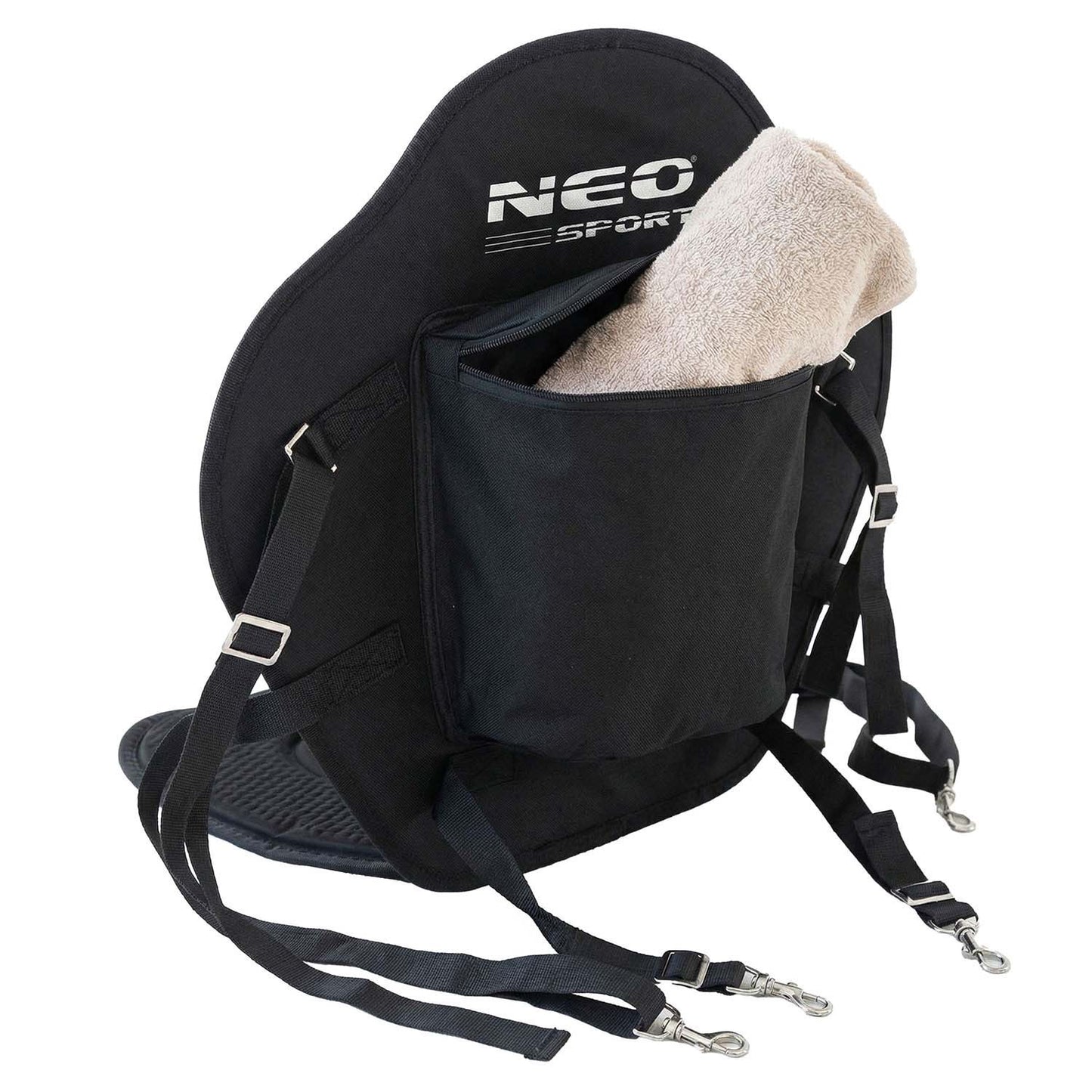 Foam Seat for SUP Board, Black, Adjustable Straps