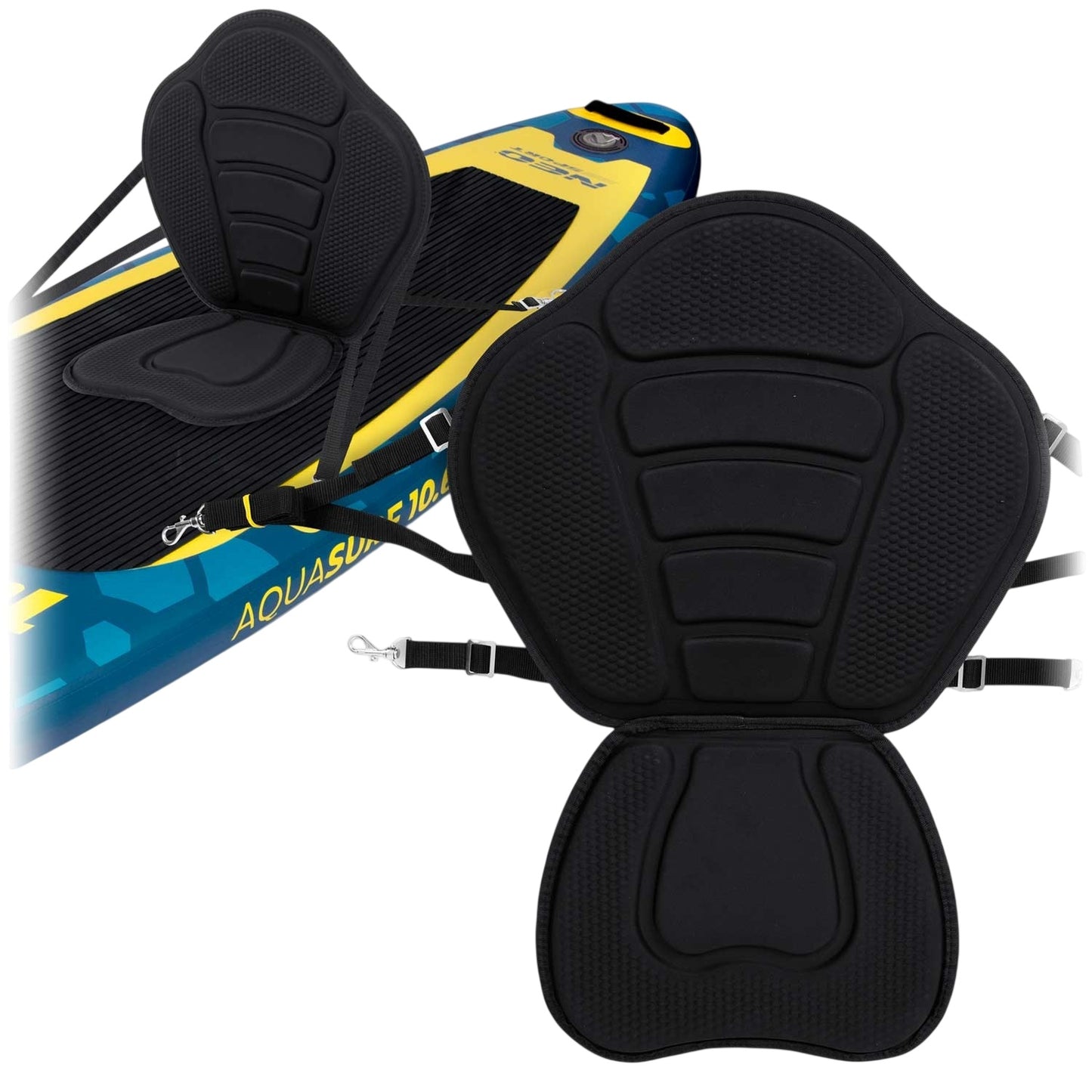 Foam Seat for SUP Board, Black, Water-Resistant, 77x53 cm