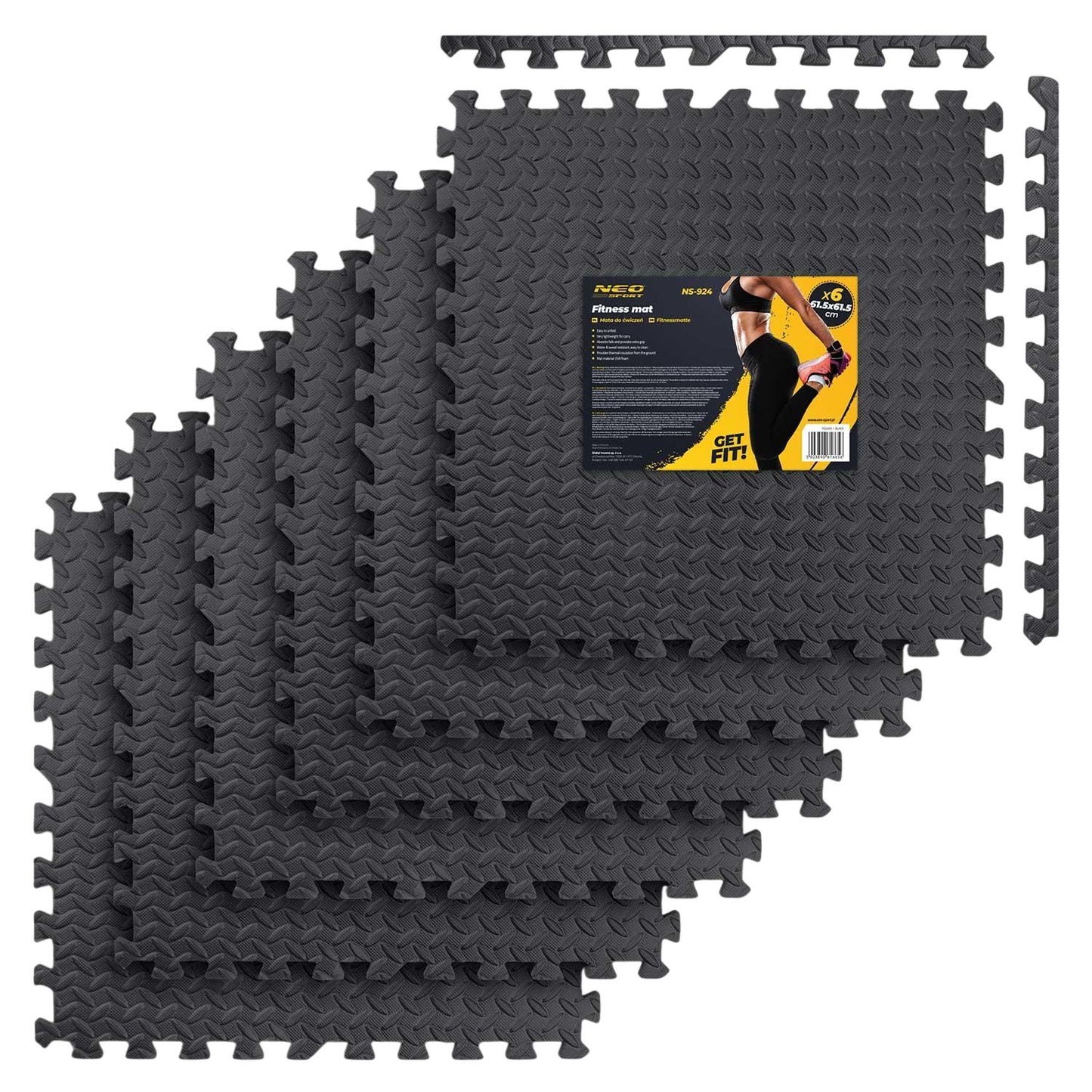 Foam fitness mat 60x60 Neo-Sport - NS-924