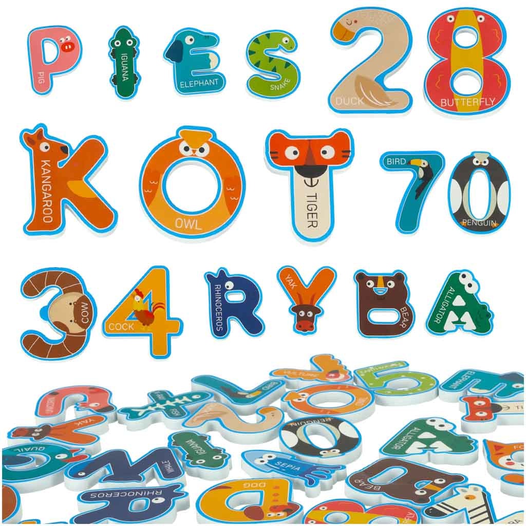 Foam letter and number bath toy