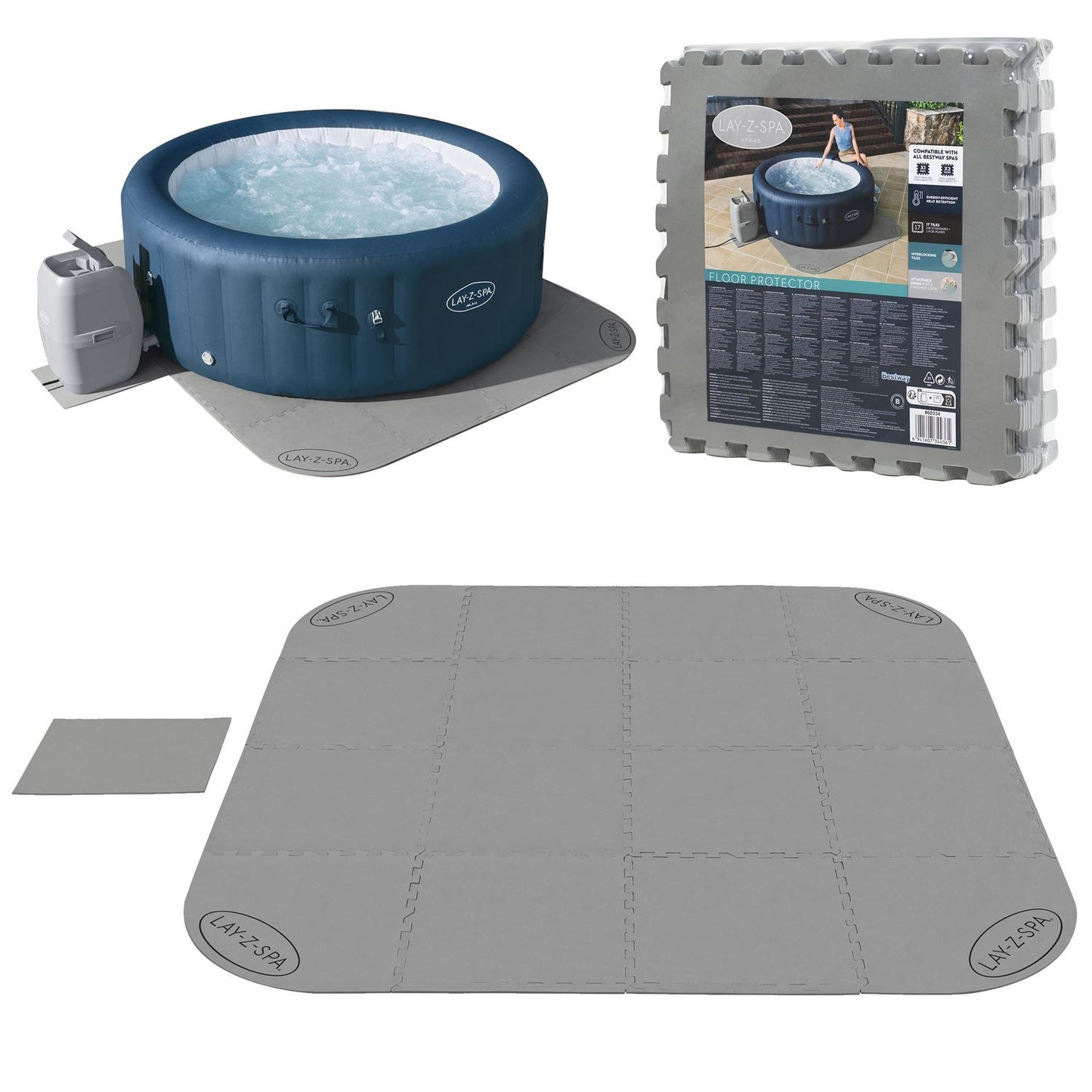 Foam mat for SPA puzzle 50 x 50 cm 16 pcs Bestway 60334