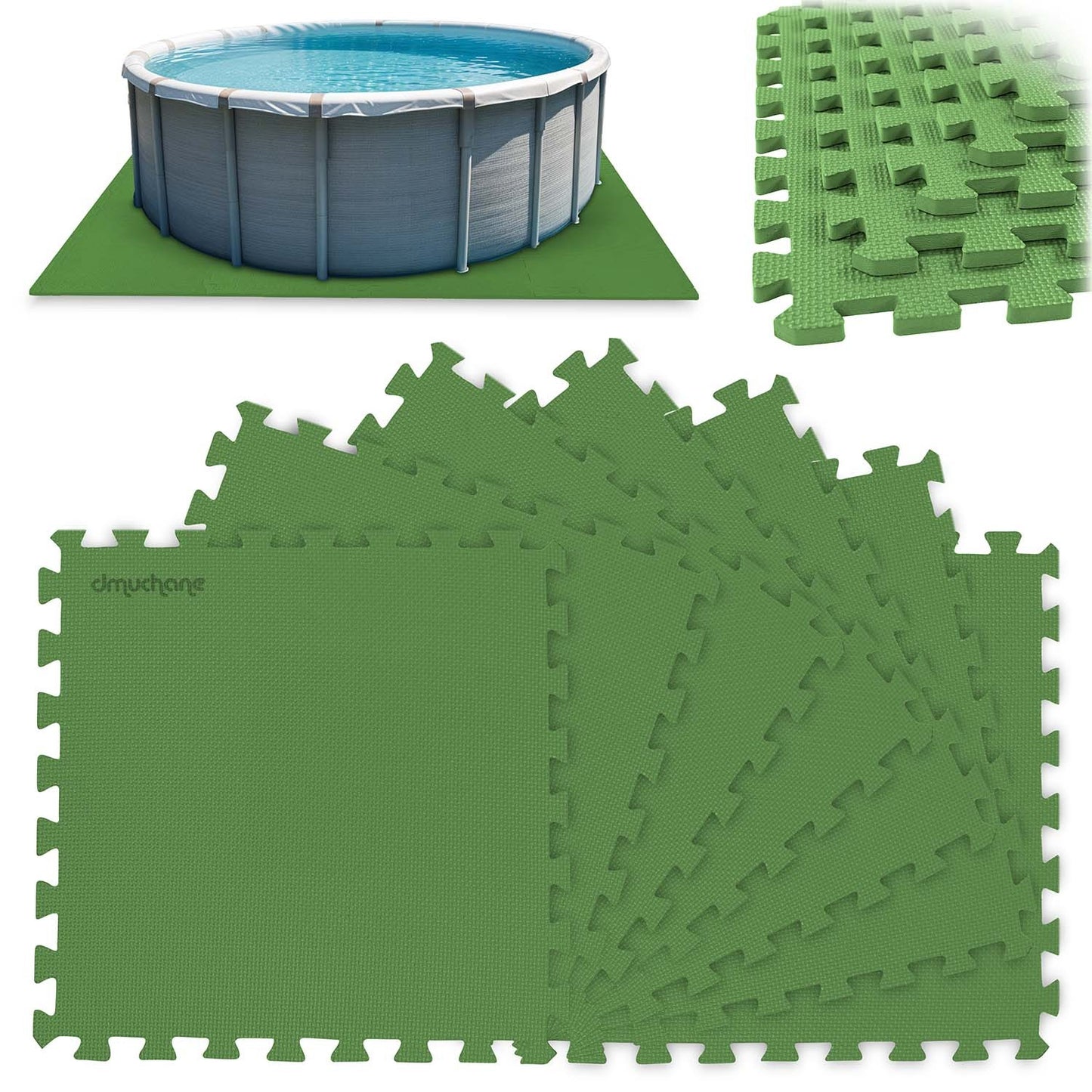 Foam mat for pool puzzle 50 x 50 cm 8 pcs